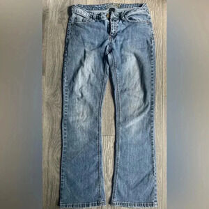 Y2K South Pole Faded Flared Blue Jeans Size 9